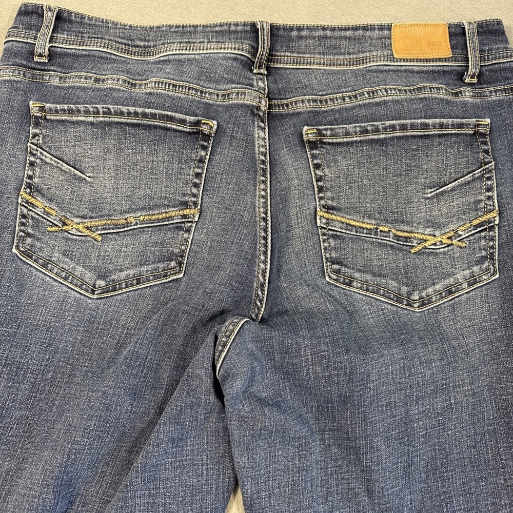 BKE Payton Mid Rise BOOTCUT Jeans 36R Blue Stretch 36x31.5 Denim MENS